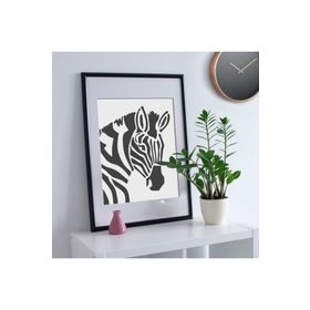 Artikel ST-587 Zebra Stencil Tasarımı 30x30 cm Kanvas Tablo
