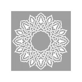 Artikel ST-588 Fas Mandala Stencil Tasarımı 30x30 cm Kanvas Tablo