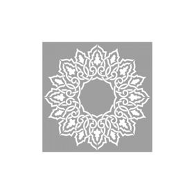 Artikel ST-588 Fas Mandala Stencil Tasarımı 30x30 cm Kanvas Tablo