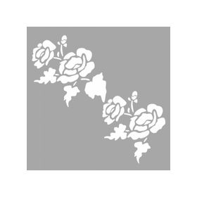 Artikel ST-592 Gül Sarmaşığı Stencil Tasarımı 30x30 cm Kanvas Tablo