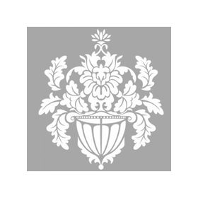 Artikel ST-601 Damask 14 Stencil Tasarımı 30x30 cm Kanvas Tablo