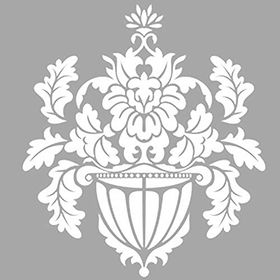 Artikel ST-601 Damask 14 Stencil Tasarımı 30x30 cm Kanvas Tablo