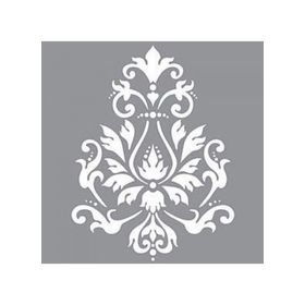 Artikel ST-611 Damask 15 Stencil Tasarımı 30x30 cm Kanvas Tablo