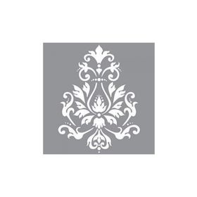 Artikel ST-611 Damask 15 Stencil Tasarımı 30x30 cm Kanvas Tablo