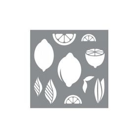 Artikel ST-619 Limonlar Stencil Tasarımı 30x30 cm Kanvas Tablo