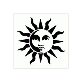 Artikel ST-627 Astronomik Güneş Stencil Tasarımı 30x30 cm Kanvas Tablo