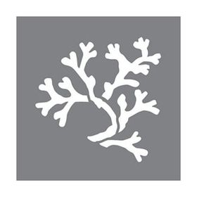 Artikel ST-628 Coral Stencil Tasarımı 30x30 cm Kanvas Tablo