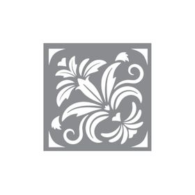 Artikel ST-630 Karo 51 Stencil Tasarımı 30x30 cm Kanvas Tablo