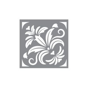 Artikel ST-630 Karo 51 Stencil Tasarımı 30x30 cm Kanvas Tablo