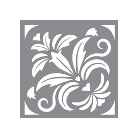Artikel ST-630 Karo 51 Stencil Tasarımı 30x30 cm Kanvas Tablo