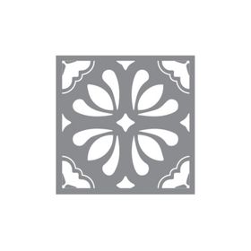 Artikel ST-631 Karo 52 Stencil Tasarımı 30x30 cm Kanvas Tablo