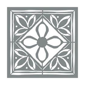 Artikel ST-632 Karo 53 Stencil Tasarımı 30x30 cm Kanvas Tablo