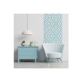 Artikel ST-634 Açılı Çizgiler Stencil Tasarımı 30x30 cm Kanvas Tablo