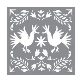 Artikel ST-636 Nakış Motifi Stencil Tasarımı 30x30 cm Kanvas Tablo