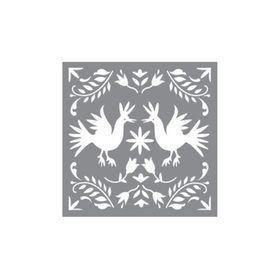 Artikel ST-636 Nakış Motifi Stencil Tasarımı 30x30 cm Kanvas Tablo