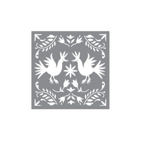 Artikel ST-636 Nakış Motifi Stencil Tasarımı 30x30 cm Kanvas Tablo