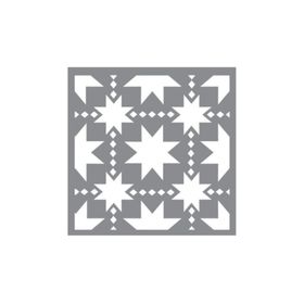 Artikel ST-637 Yıldızlar Karo Stencil Tasarımı 30x30 cm Kanvas Tablo