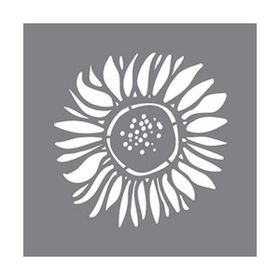 Artikel ST-640 Tek Ayçiçeği Stencil Tasarımı 30x30 cm Kanvas Tablo