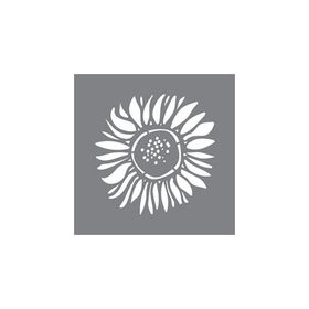Artikel ST-640 Tek Ayçiçeği Stencil Tasarımı 30x30 cm Kanvas Tablo