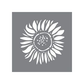 Artikel ST-640 Tek Ayçiçeği Stencil Tasarımı 30x30 cm Kanvas Tablo