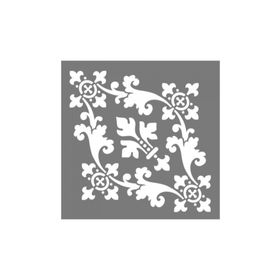 Artikel ST-644 Damask 16 Stencil Tasarımı 30x30 cm Kanvas Tablo
