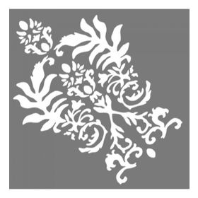 Artikel ST-648 Damask 19 Stencil Tasarımı 30x30 cm Kanvas Tablo