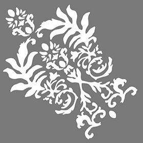 Artikel ST-648 Damask 19 Stencil Tasarımı 30x30 cm Kanvas Tablo