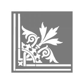 Artikel ST-650 Karo Köşe 6 Stencil Tasarımı 30x30 cm Kanvas Tablo