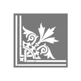 Artikel ST-650 Karo Köşe 6 Stencil Tasarımı 30x30 cm Kanvas Tablo