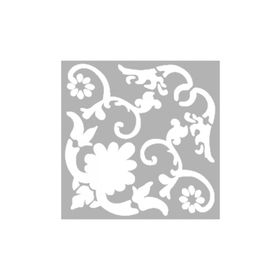 Artikel ST-653 Damask 21 Stencil Tasarımı 30x30 cm Kanvas Tablo