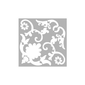 Artikel ST-653 Damask 21 Stencil Tasarımı 30x30 cm Kanvas Tablo
