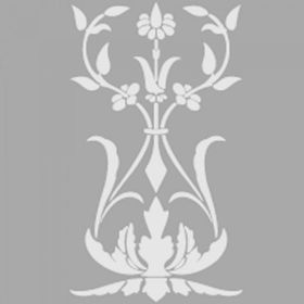 Artikel ST-655 Damask 22 Stencil Tasarımı 30x30 cm Kanvas Tablo