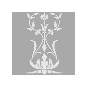 Artikel ST-655 Damask 22 Stencil Tasarımı 30x30 cm Kanvas Tablo