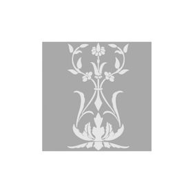 Artikel ST-655 Damask 22 Stencil Tasarımı 30x30 cm Kanvas Tablo