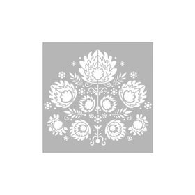Artikel ST-668 Floral Nakış Motifi Stencil Tasarımı 30x30 cm Kanvas Tablo