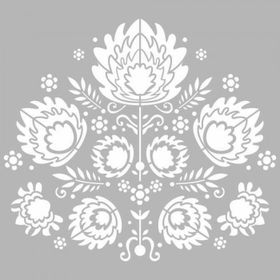 Artikel ST-668 Floral Nakış Motifi Stencil Tasarımı 30x30 cm Kanvas Tablo
