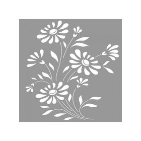 Artikel ST-670 Ayçiçekleri Stencil Tasarımı 30x30 cm Kanvas Tablo