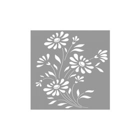 Artikel ST-670 Ayçiçekleri Stencil Tasarımı 30x30 cm Kanvas Tablo