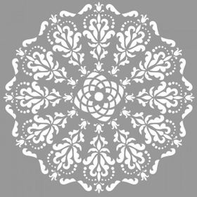 Artikel ST-674 Mandala 21 Stencil Tasarımı 30x30 cm Kanvas Tablo