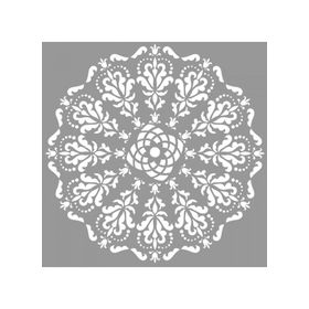 Artikel ST-674 Mandala 21 Stencil Tasarımı 30x30 cm Kanvas Tablo