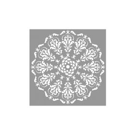 Artikel ST-674 Mandala 21 Stencil Tasarımı 30x30 cm Kanvas Tablo