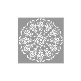 Artikel ST-674 Mandala 21 Stencil Tasarımı 30x30 cm Kanvas Tablo
