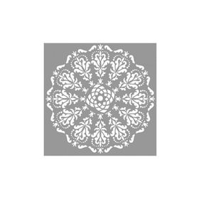 Artikel ST-674 Mandala 21 Stencil Tasarımı 30x30 cm Kanvas Tablo