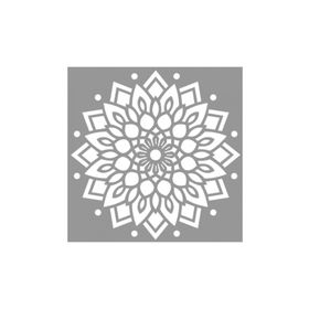 Artikel ST-675 Mandala 22 Stencil Tasarımı 30x30 cm Kanvas Tablo