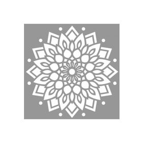 Artikel ST-675 Mandala 22 Stencil Tasarımı 30x30 cm Kanvas Tablo