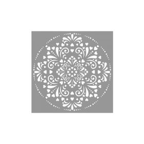 Artikel ST-676 Mandala 23 Stencil Tasarımı 30x30 cm Kanvas Tablo