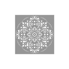 Artikel ST-676 Mandala 23 Stencil Tasarımı 30x30 cm Kanvas Tablo