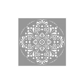 Artikel ST-676 Mandala 23 Stencil Tasarımı 30x30 cm Kanvas Tablo