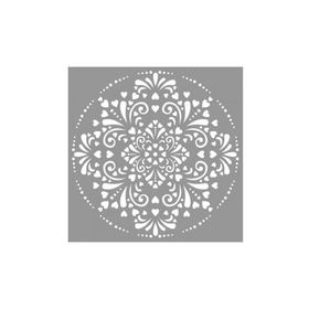 Artikel ST-676 Mandala 23 Stencil Tasarımı 30x30 cm Kanvas Tablo