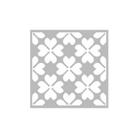 Artikel ST-678 Yonca Deseni 2 Stencil Tasarımı 30x30 cm Kanvas Tablo